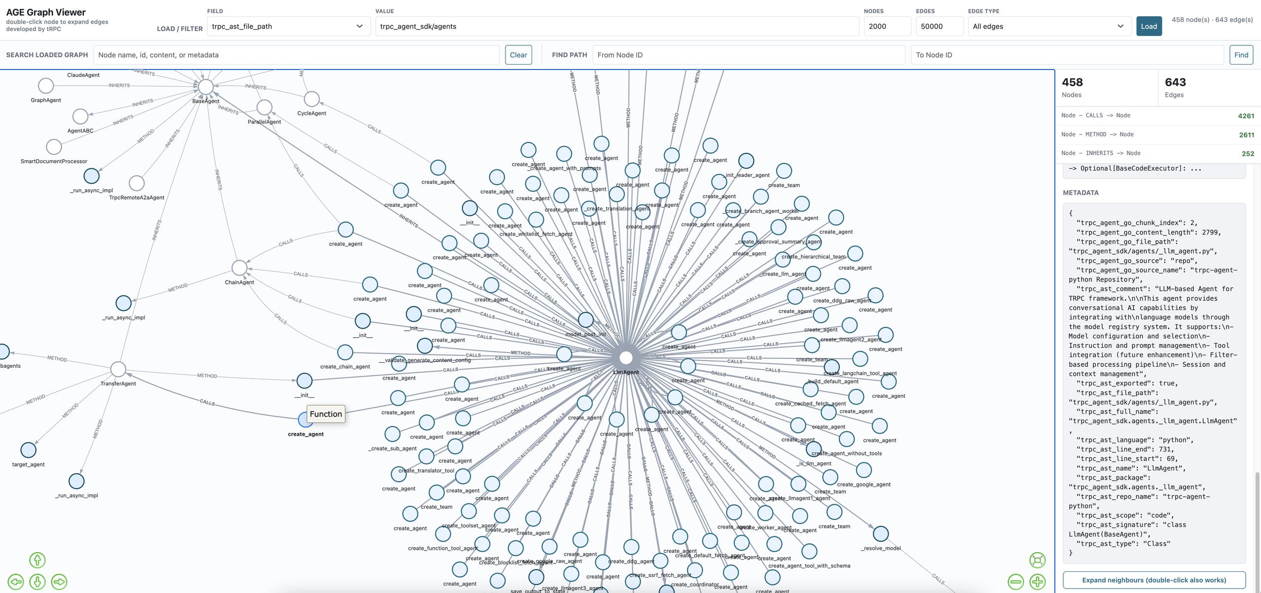 AGE Graph Viewer - Code Graph Visualization