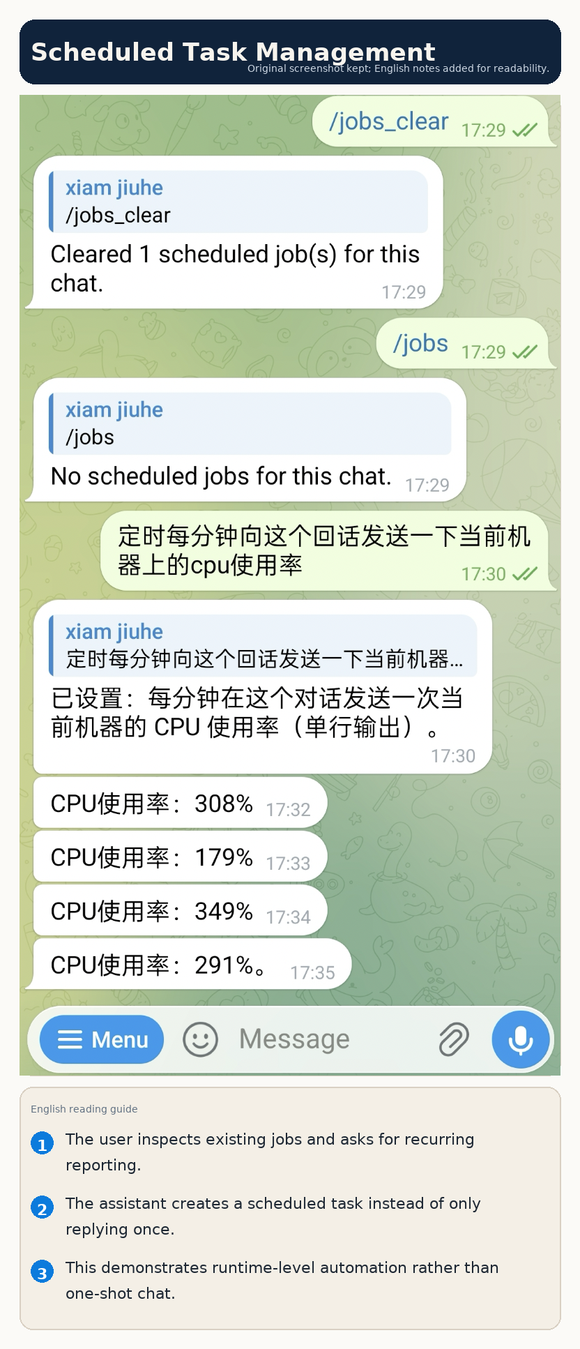 Managing scheduled tasks